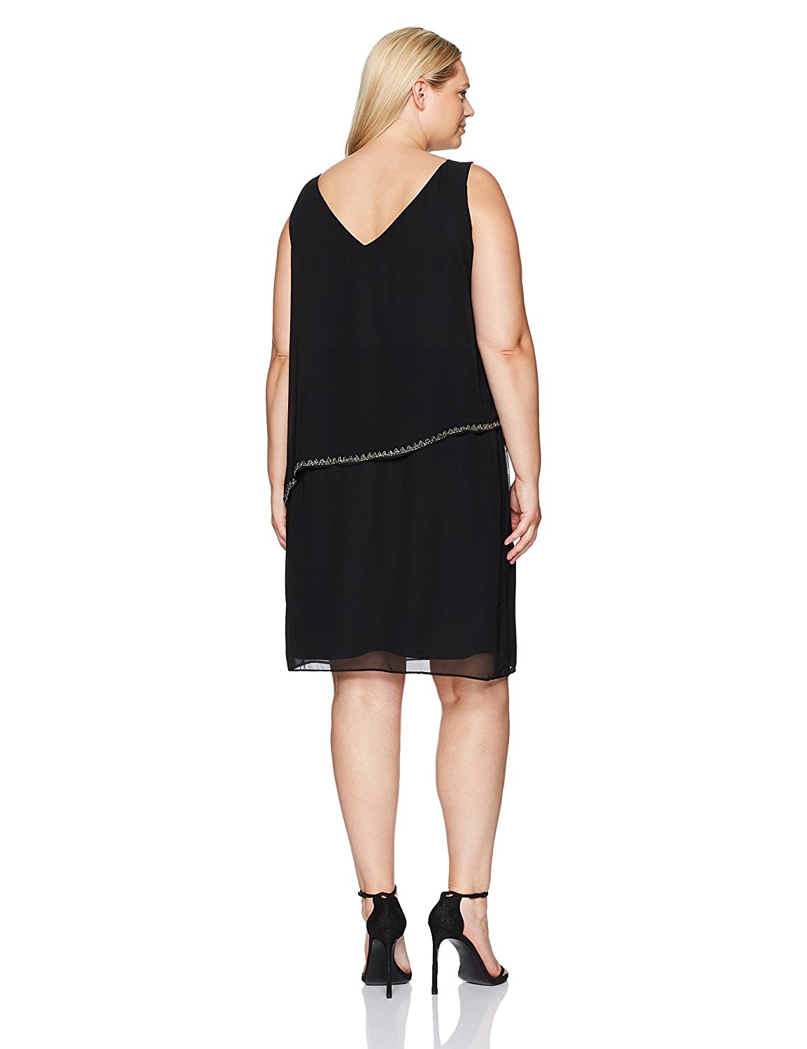 Vestido con bordados en top