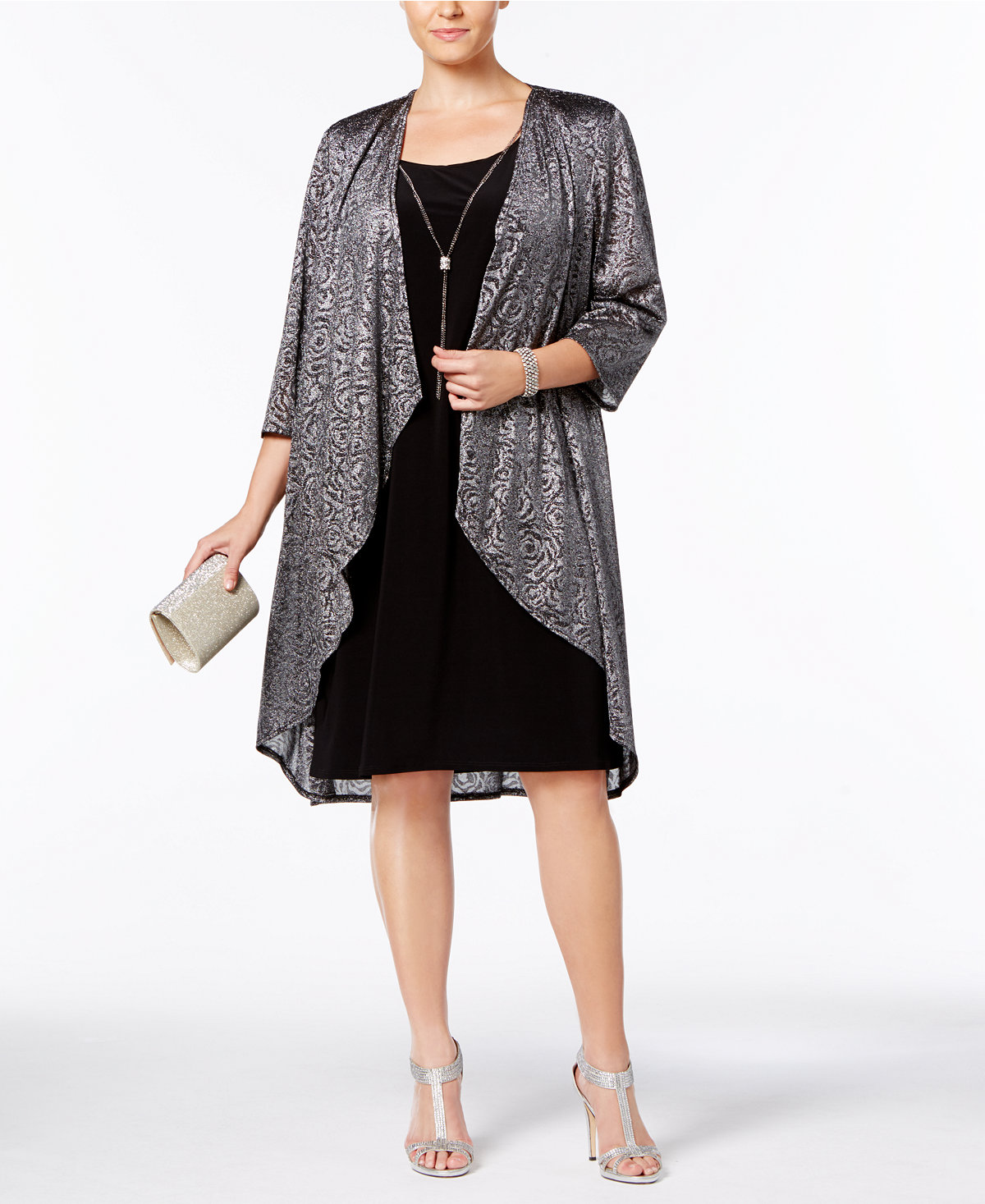 Casaca estampada con glitter