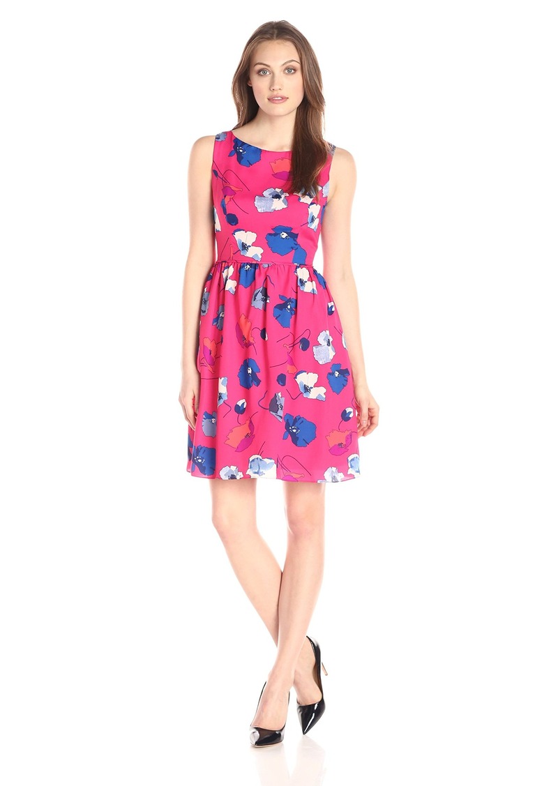 Vestido fucsia floreado