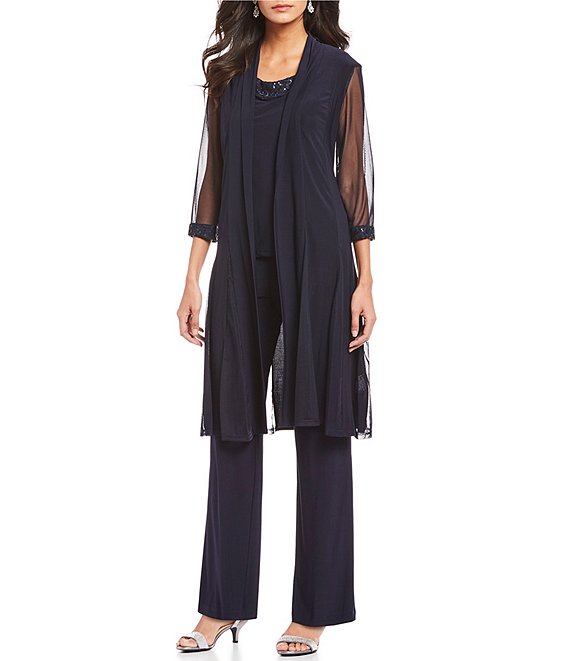 Conjunto de palazzo, musculosa y casaca