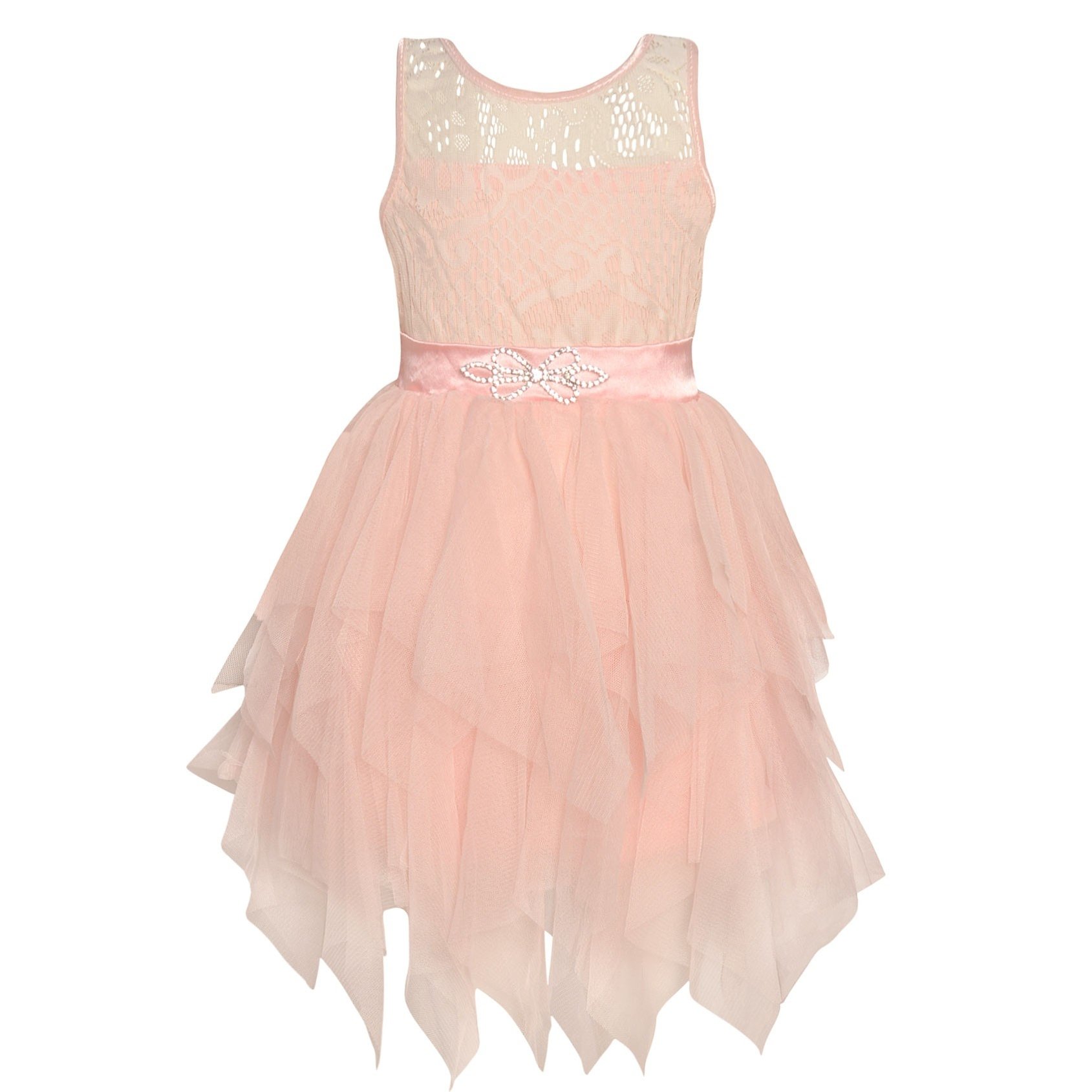 Vestido con falda en tul