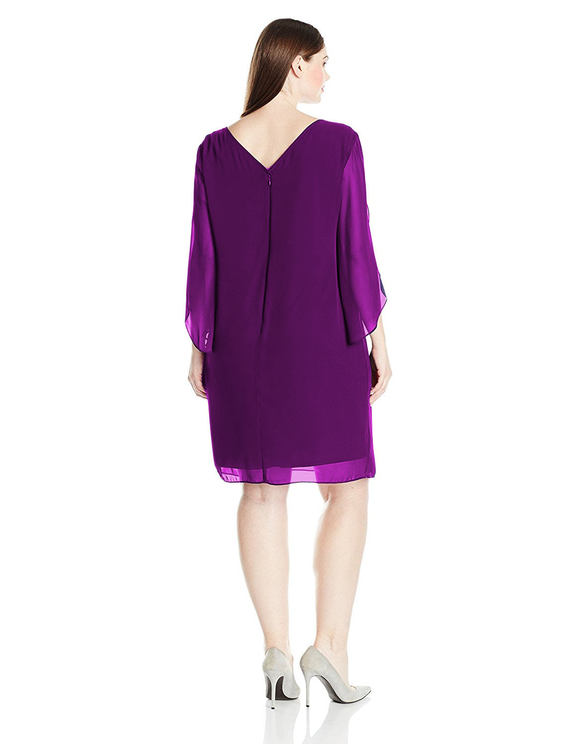 Túnica en gasa violeta