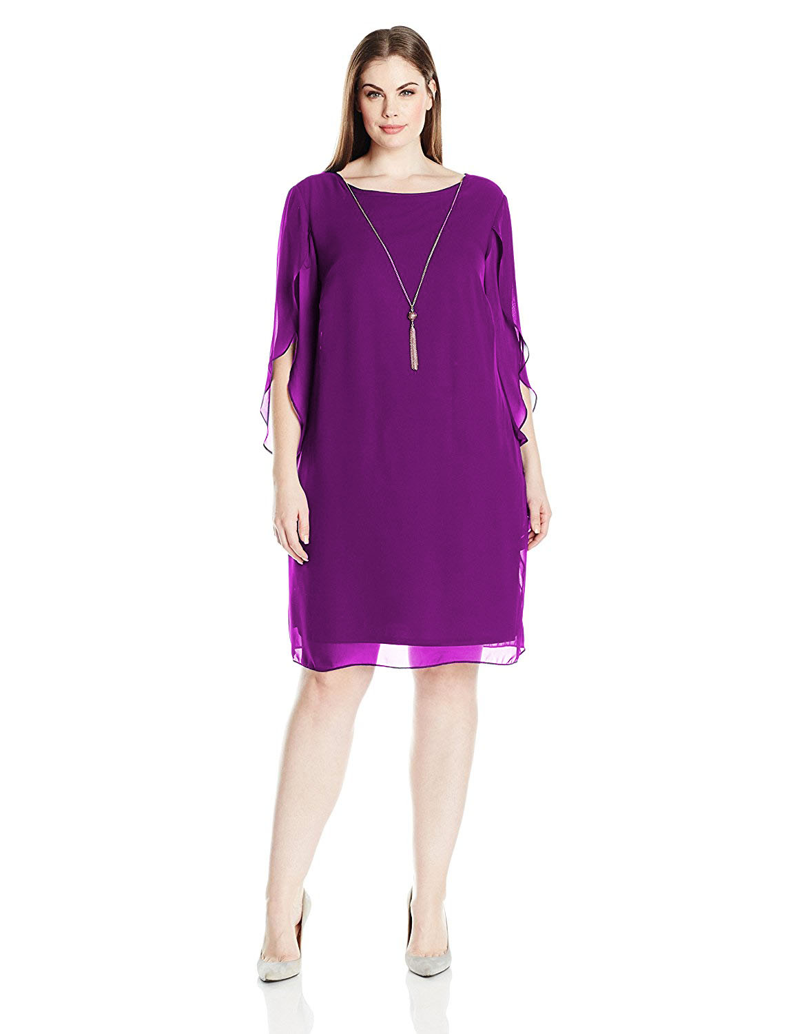 Túnica en gasa violeta