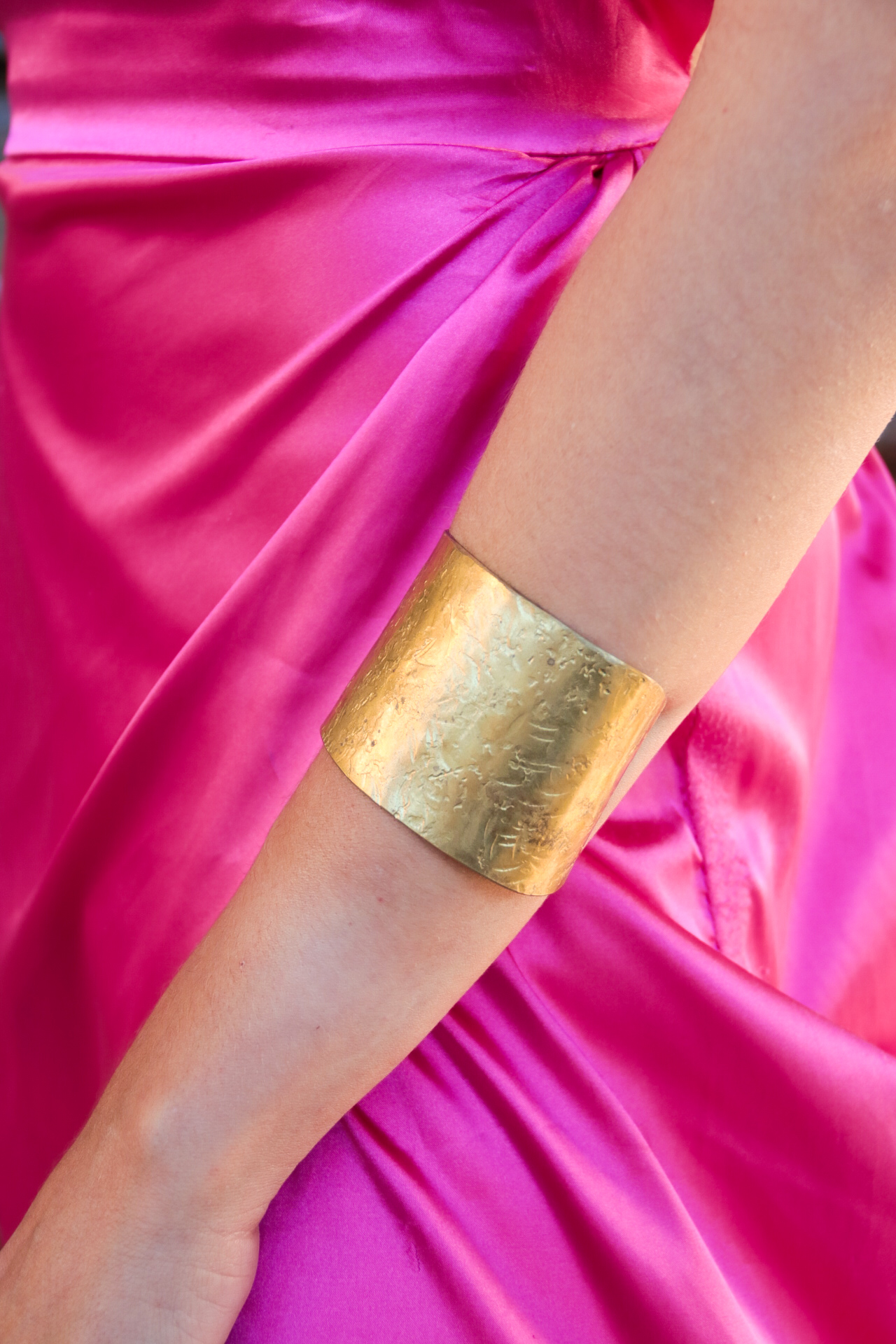 Pulsera dorada de alpaca y bronce