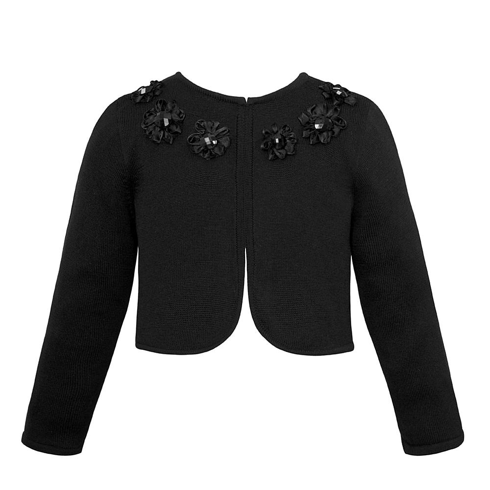 Saco color negro con flores y bordados