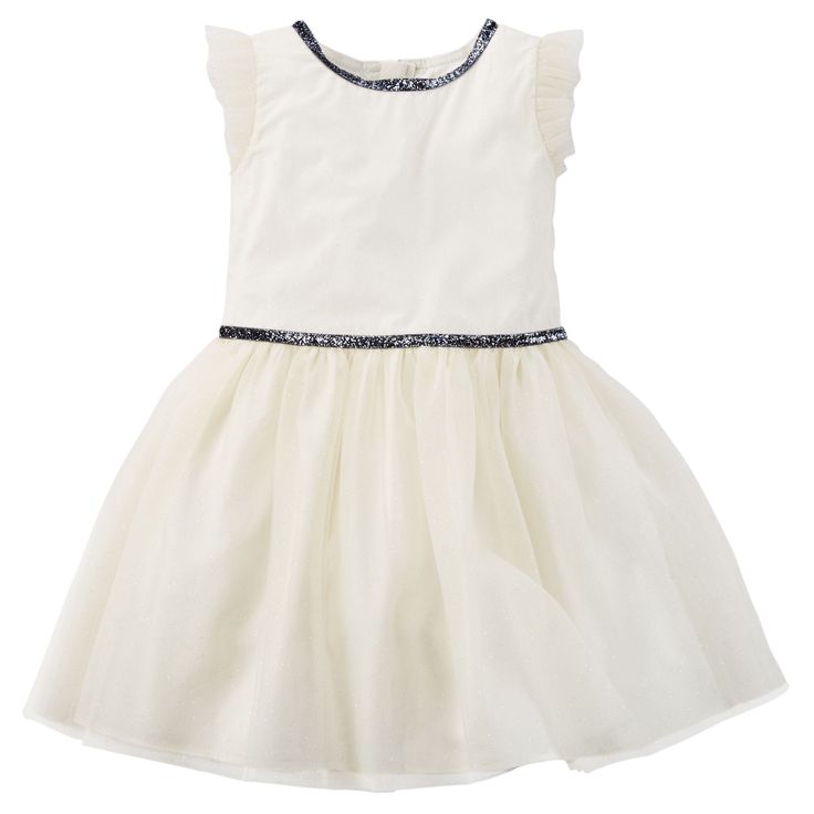 Vestido cremita con detalles en cintura y cuello