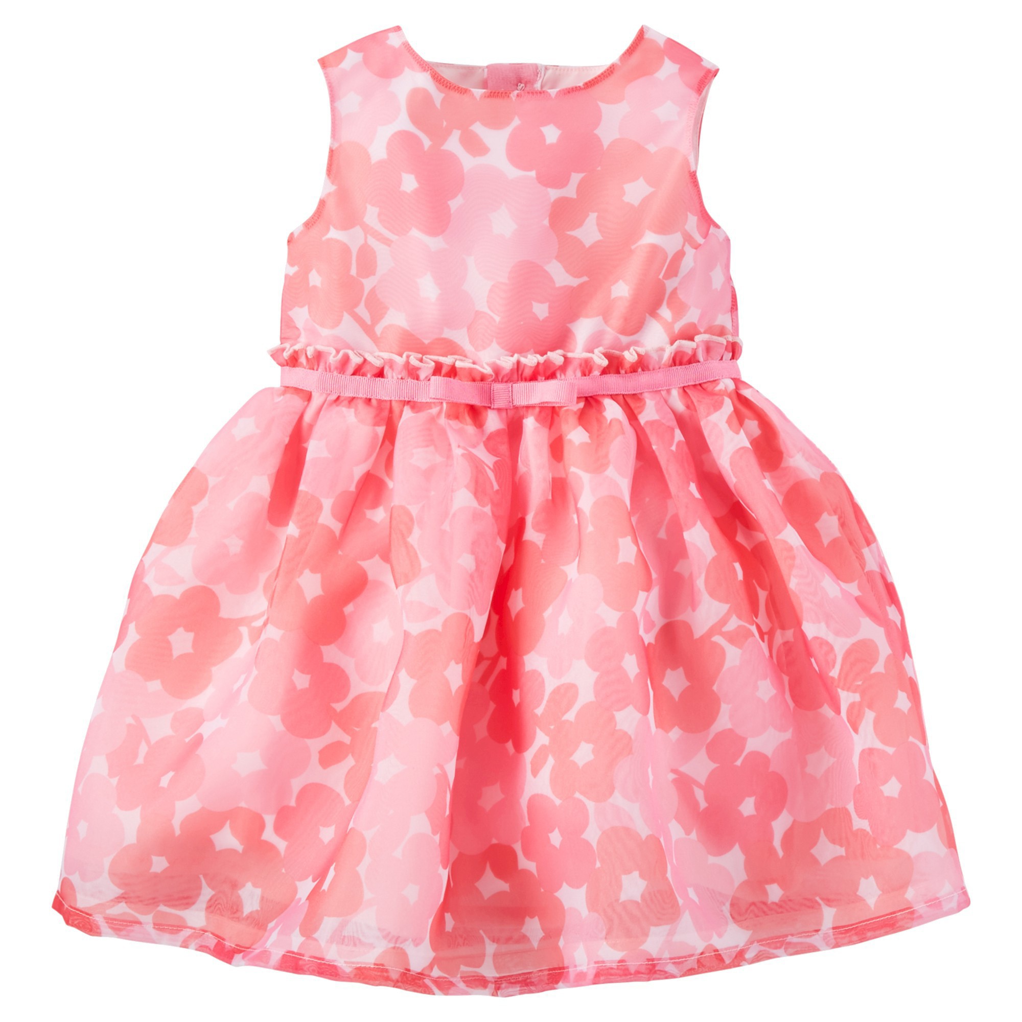 Vestido estampado en tonos de rosa