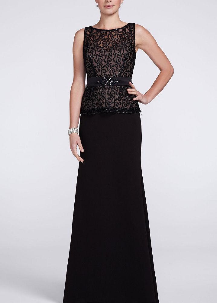Vestido con top en encaje