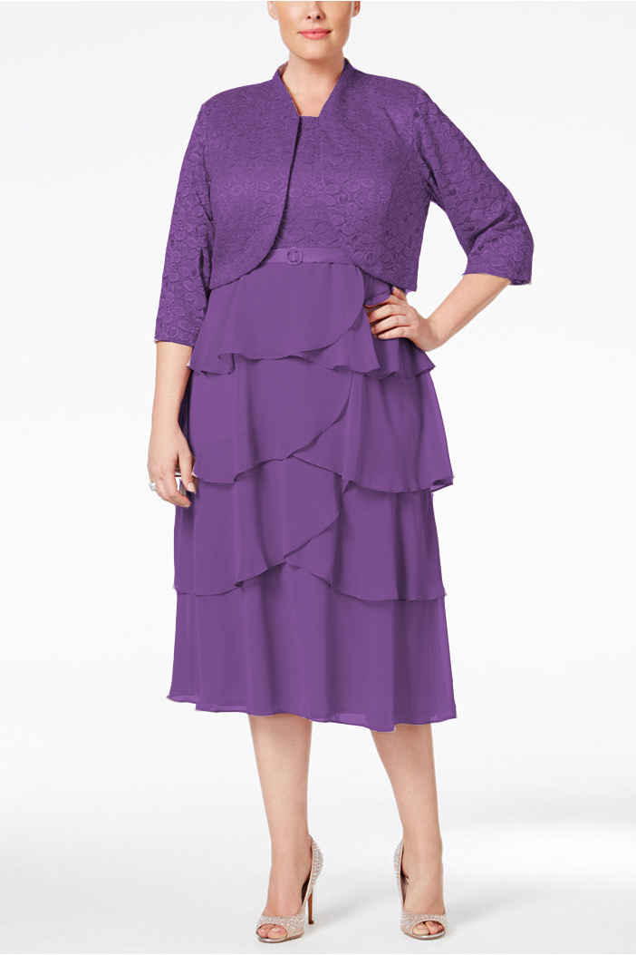 Conjunto de torera y vestido corto