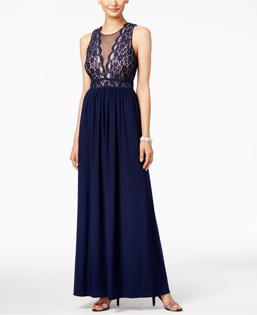 Vestido con top de encaje
