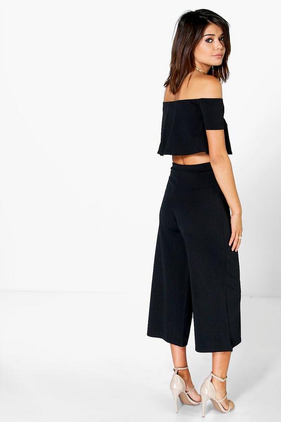 Off the shoulder crop top