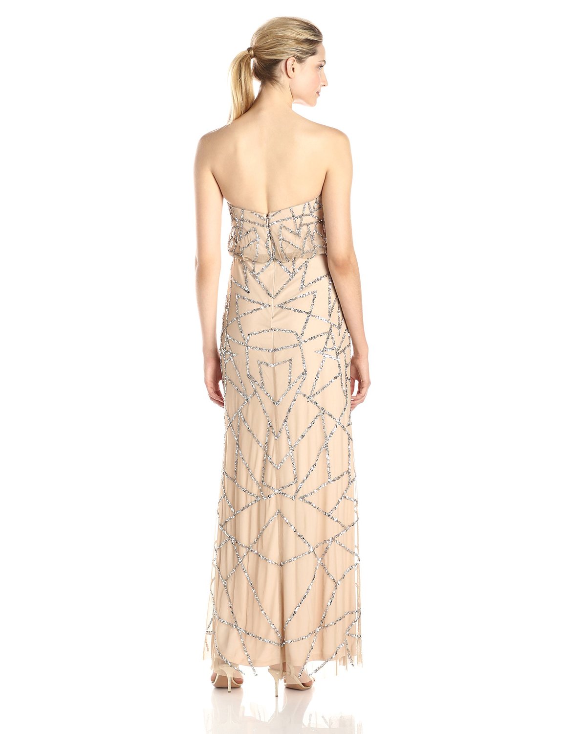 Vestido todo bordado en lentejuelas