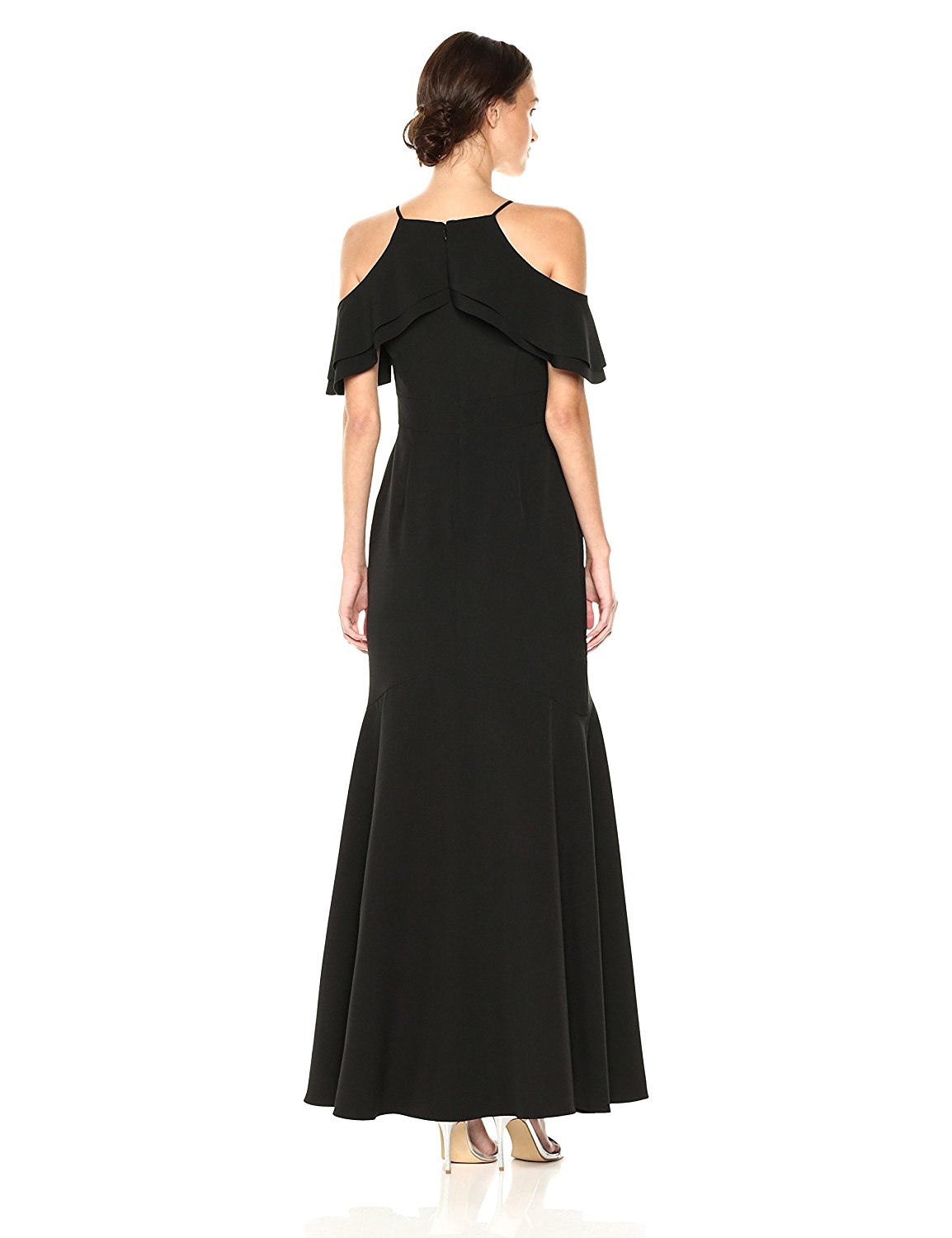 Vestido cold shoulder con mangas caídas