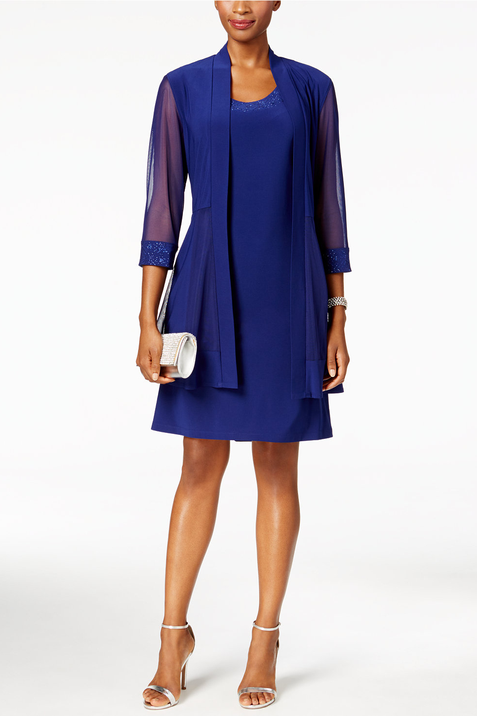 Conjunto de casaca y vestido corto