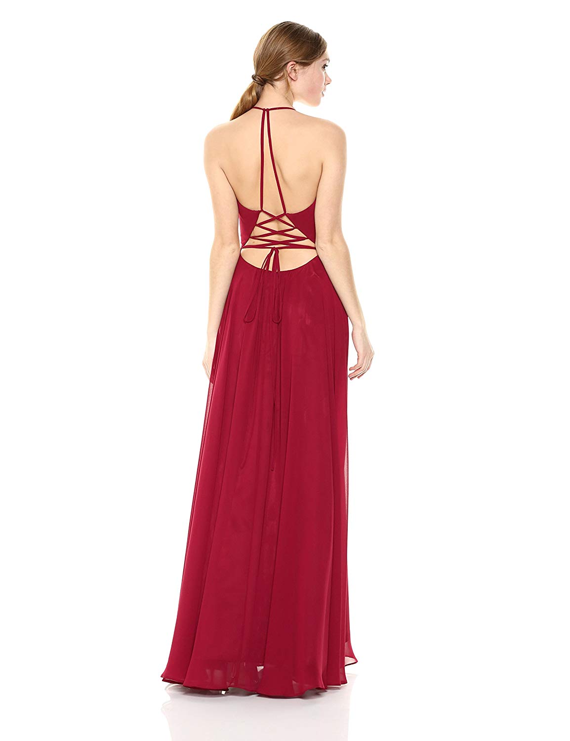 Vestido con tajo y espalda escotada