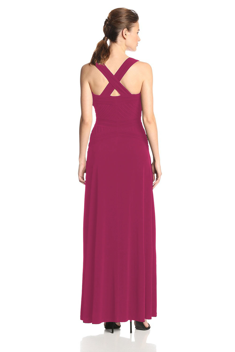 Vestido con top drapeado