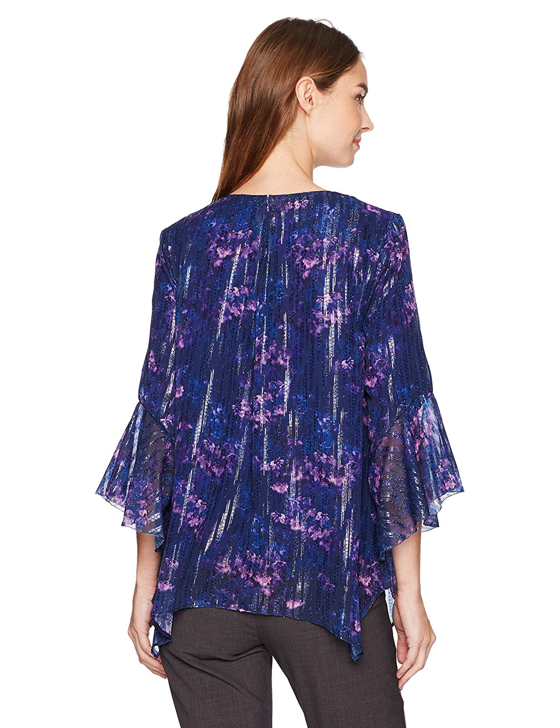 Blusa en gasa estampada