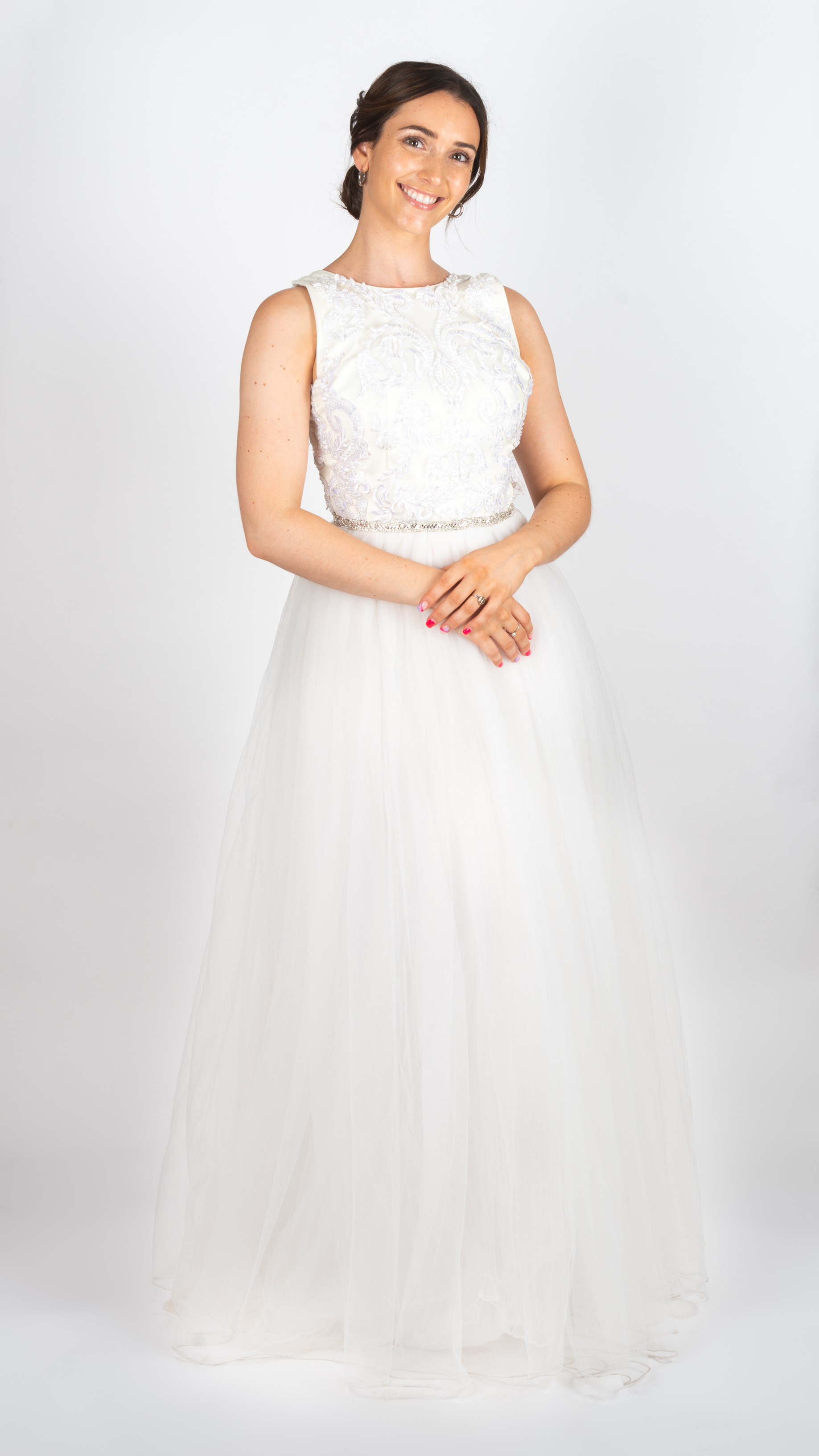 Vestido blanco en tul