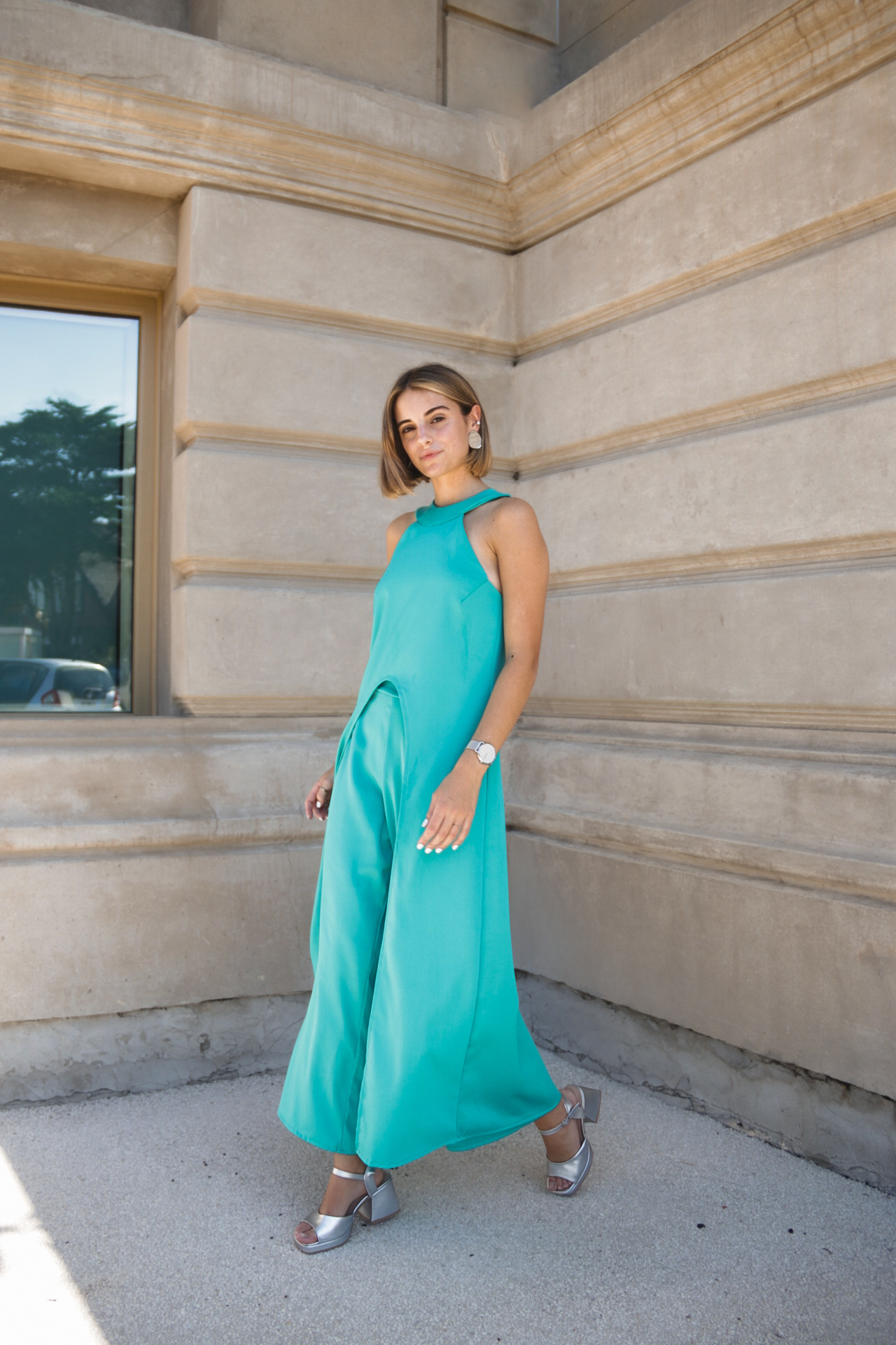 Conjunto de blusa y palazzo