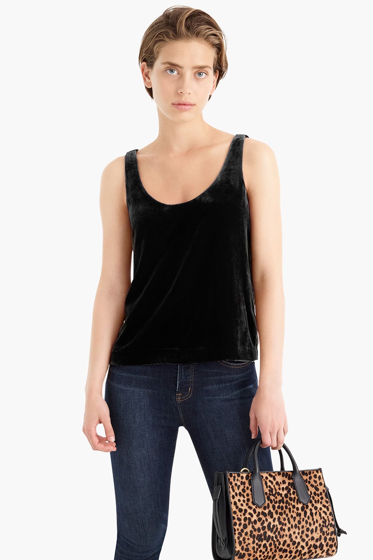 Musculosa en terciopelo