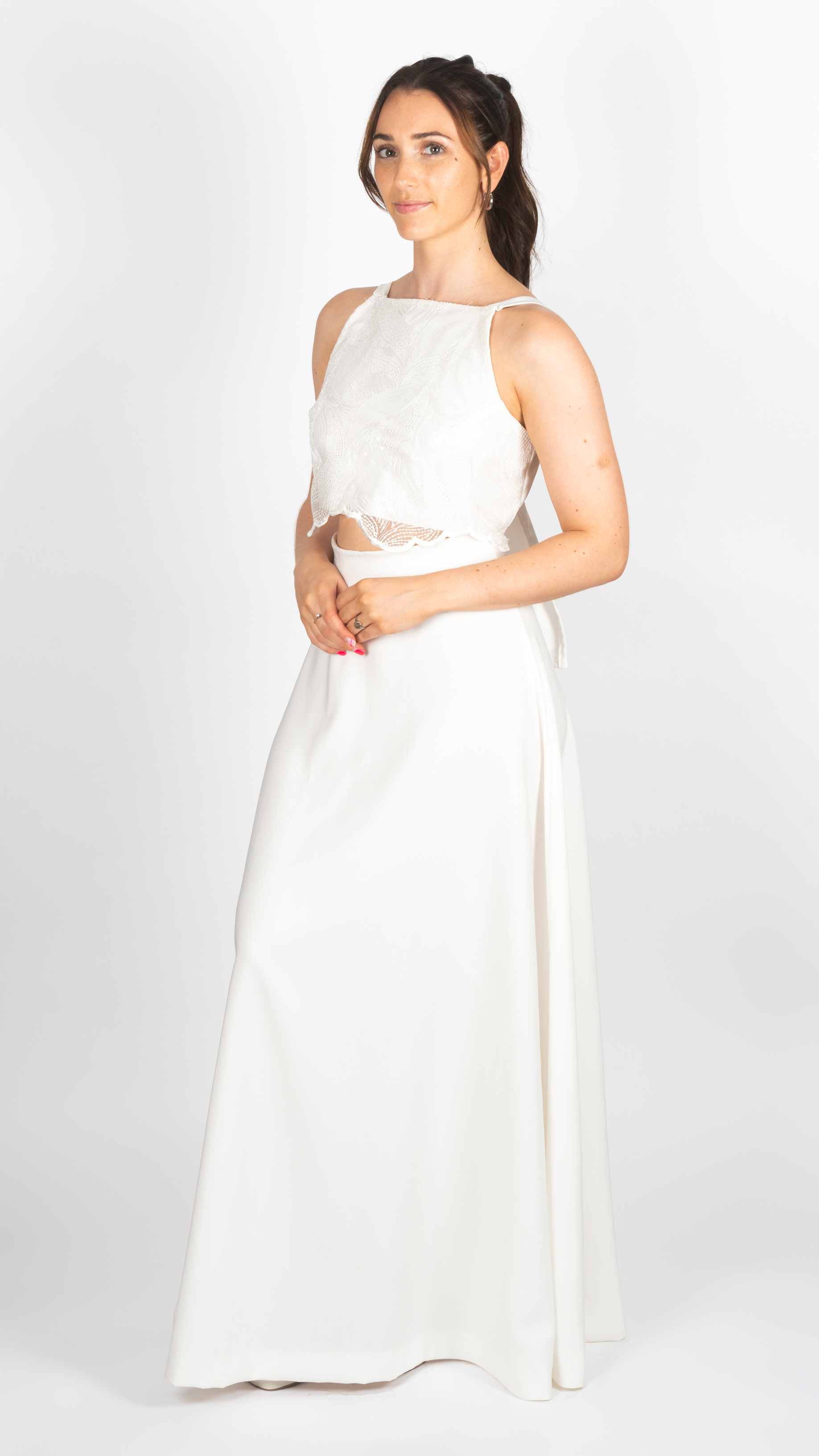 Conjunto de top y pollera