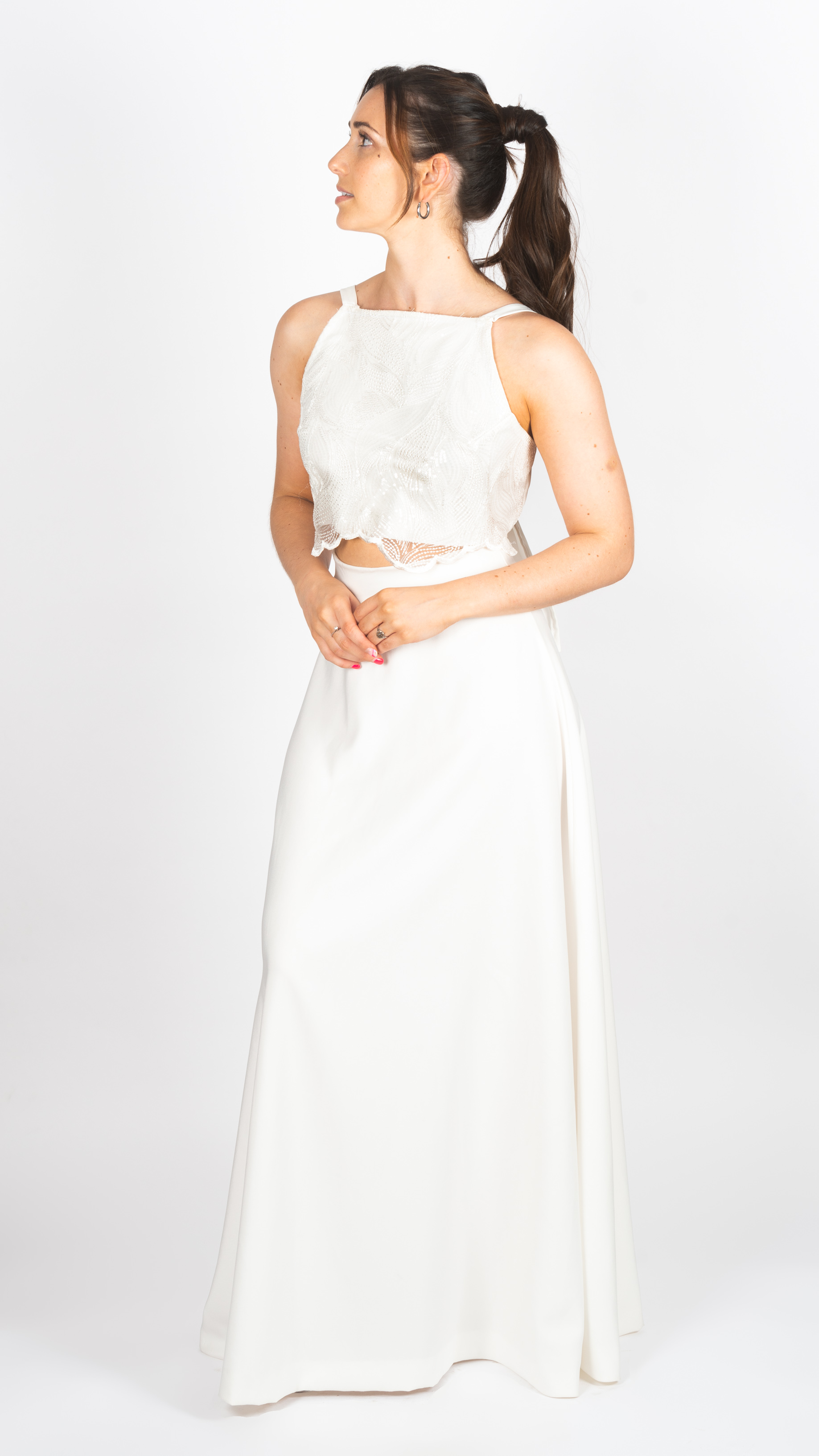 Conjunto de top y pollera