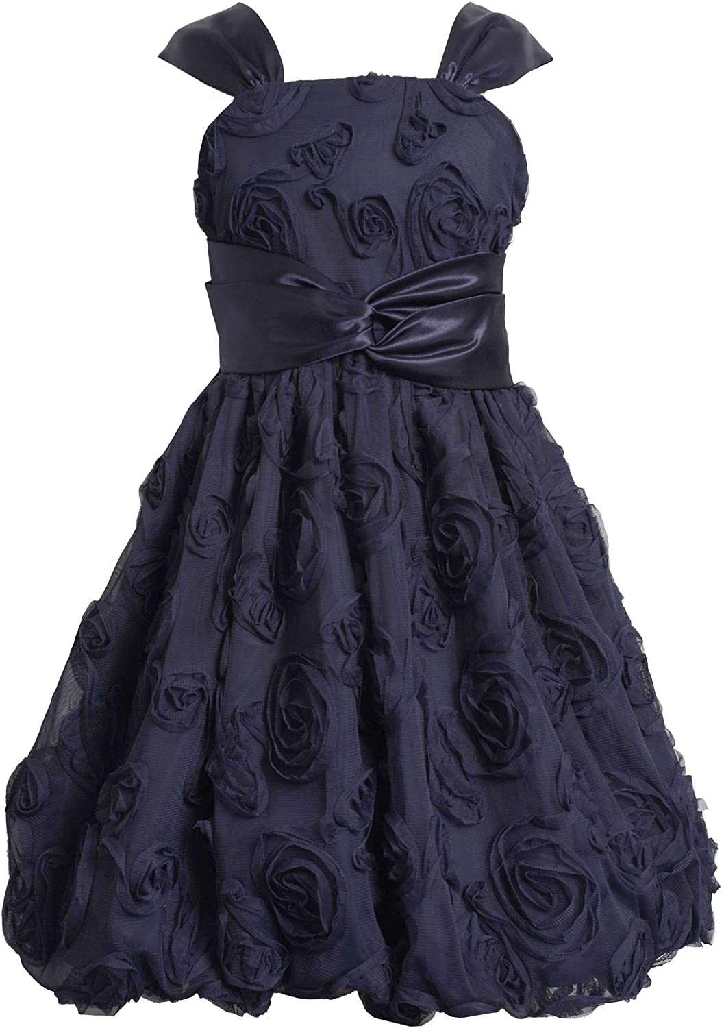 Vestido en tul con detalles en satén