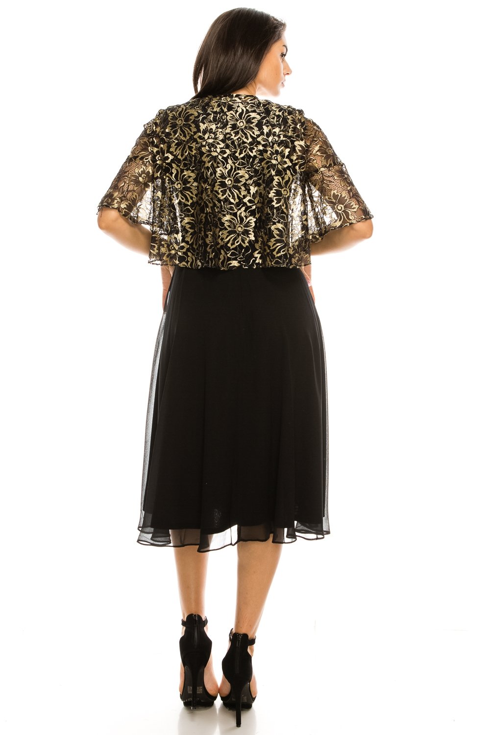 Vestido con top de encaje