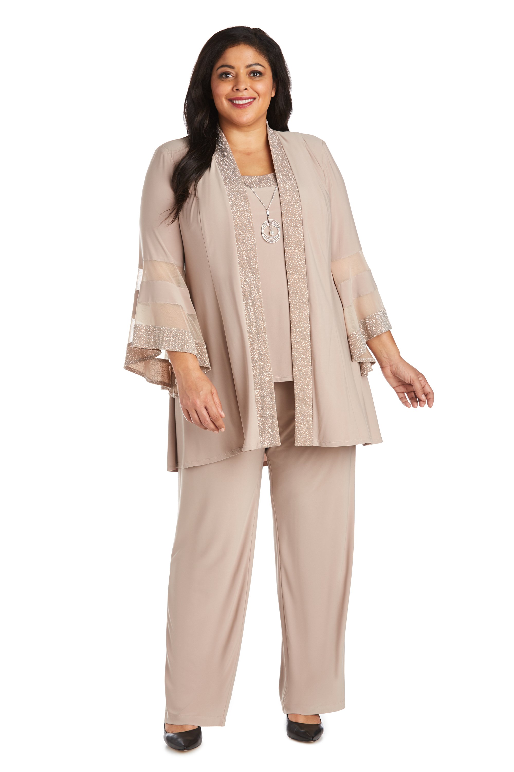 Chaqueta beige con transparencias