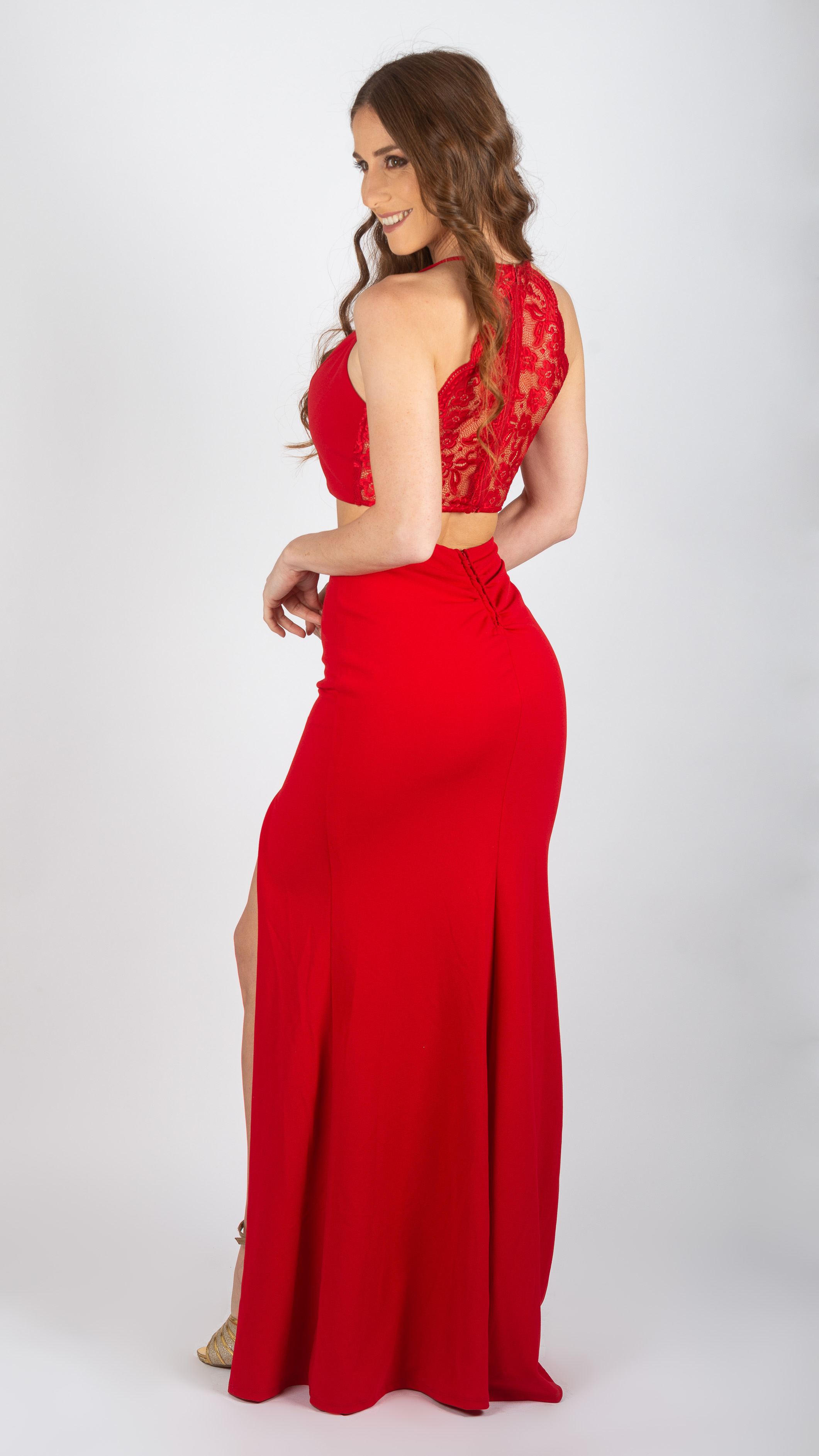 Conjunto de top y pollera