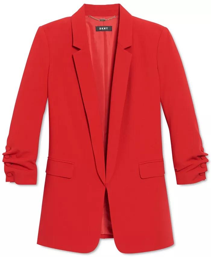 Chaqueta roja larga