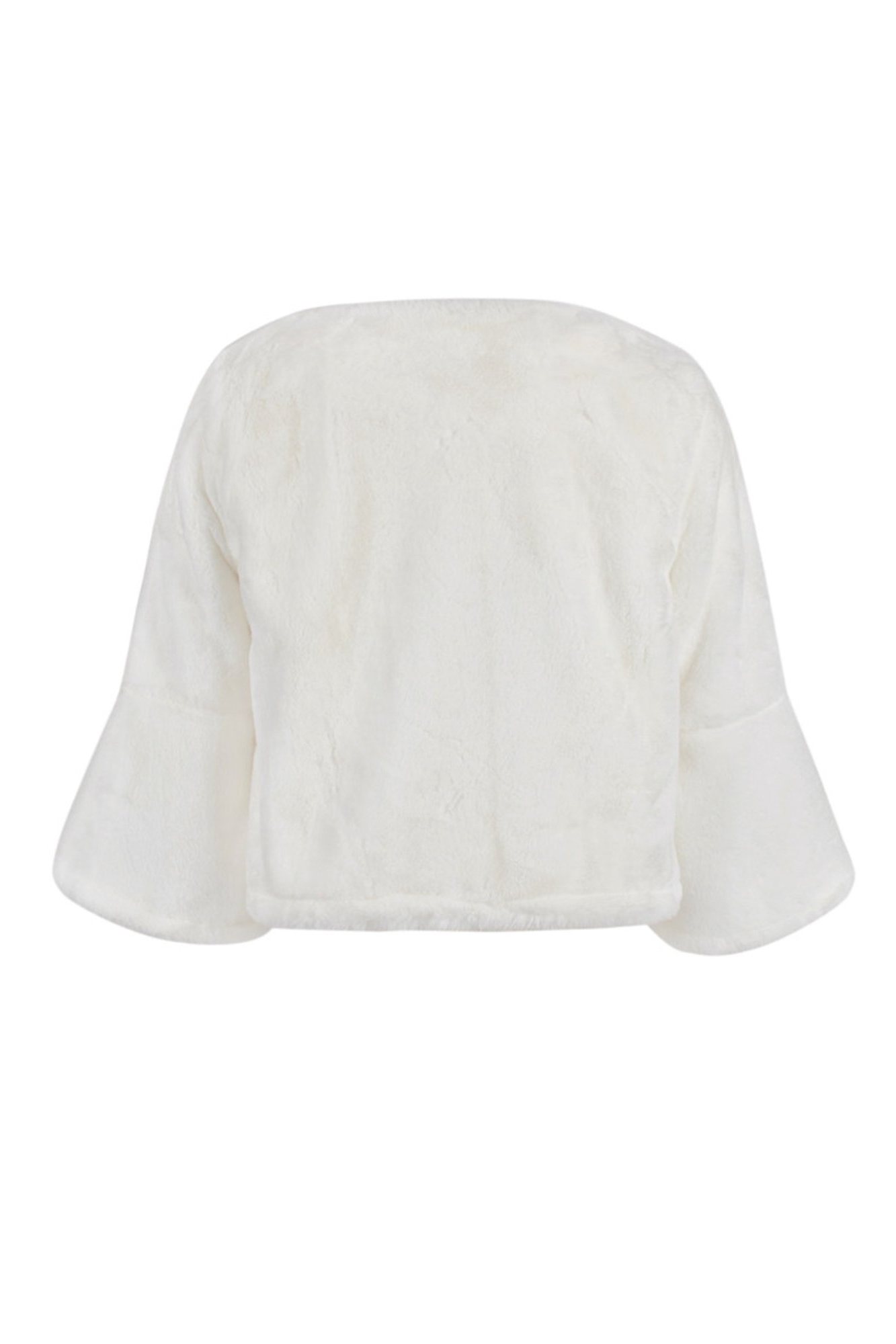Chaqueta de piel con mangas anchas