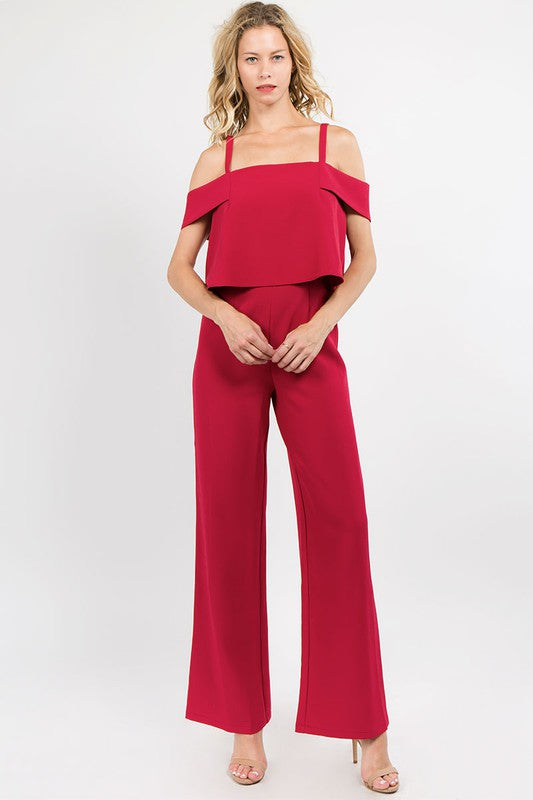 Mono bordeaux cold shoulder