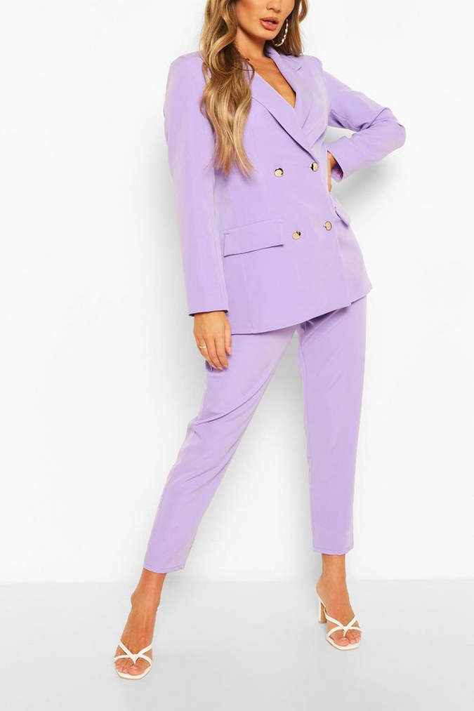Pantalon lila recto