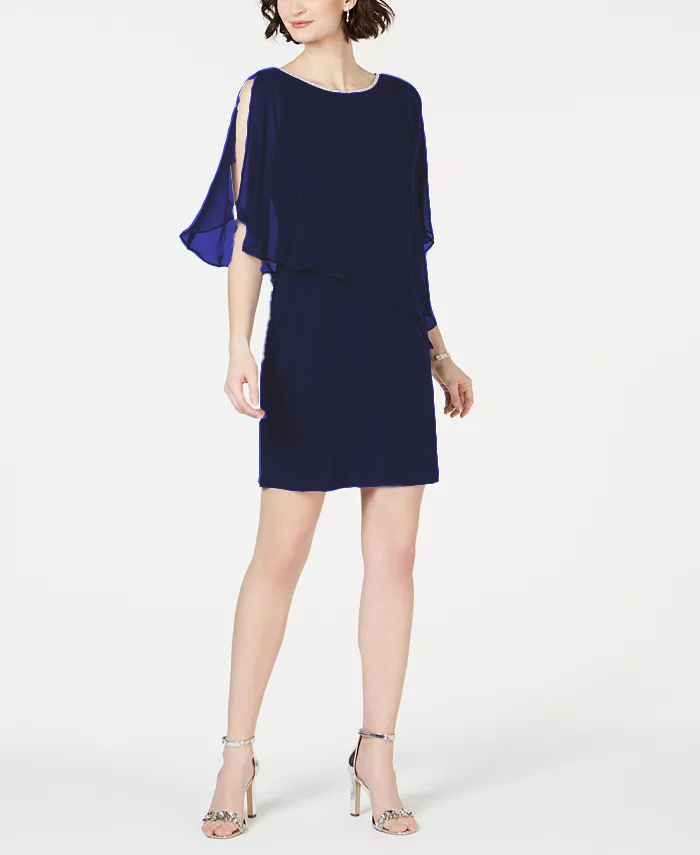 Vestido con capa