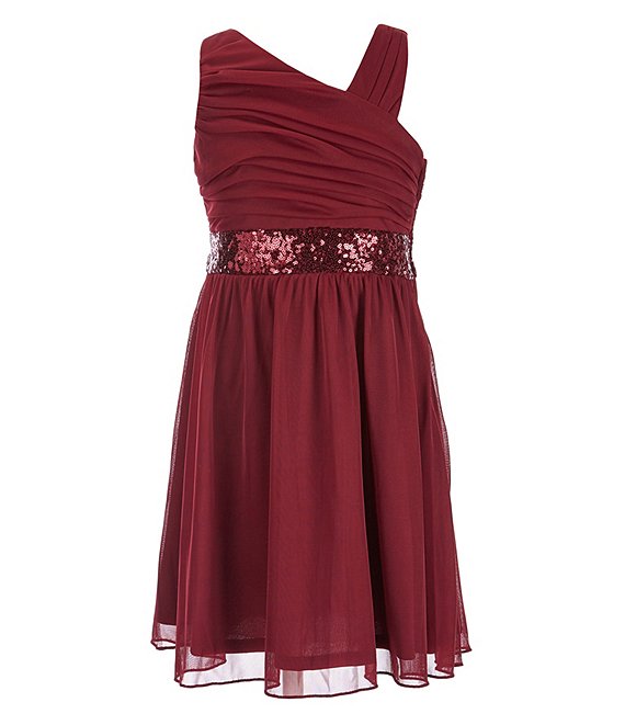 Vestido bordo en tul