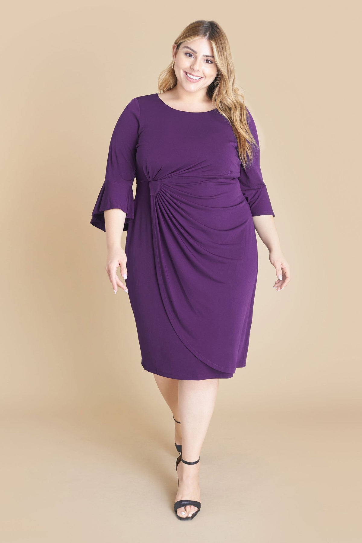 Vestido manga 3/4