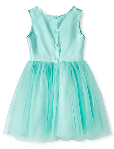 Vestido con top de encaje y falda en tul