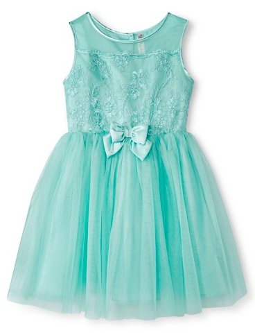 Vestido con top de encaje y falda en tul