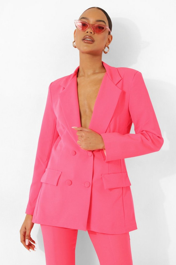 Chaqueta flúor rosada