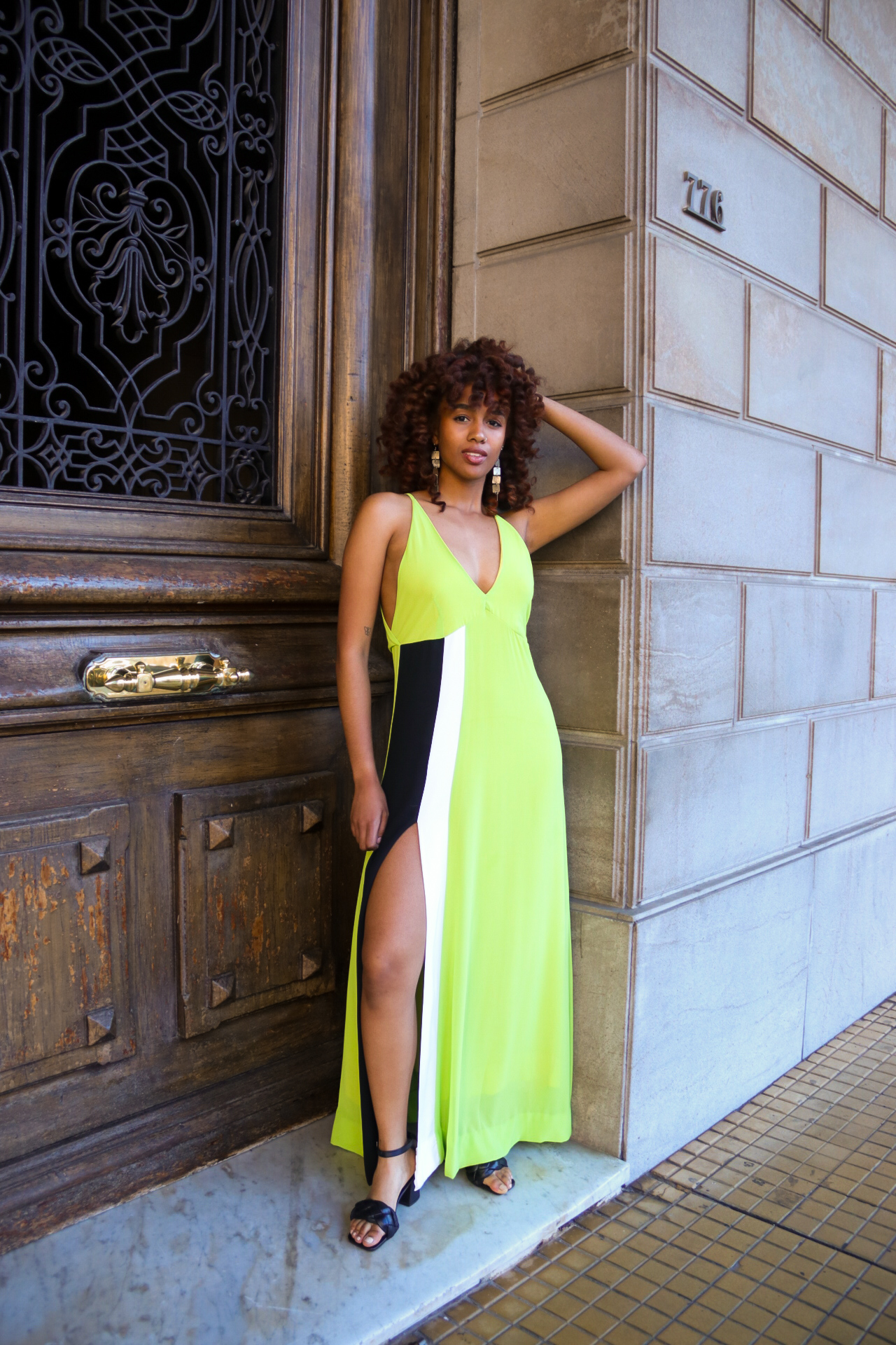 Vestido escote en V