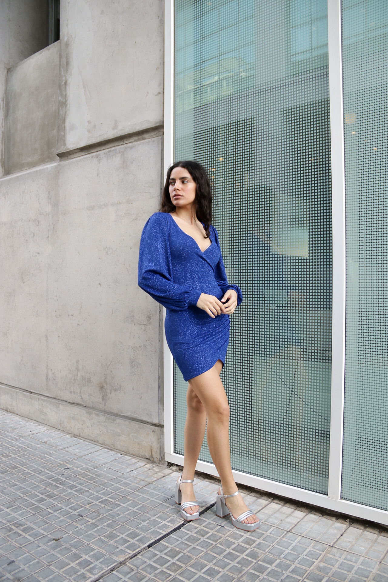 Vestido con manga larga