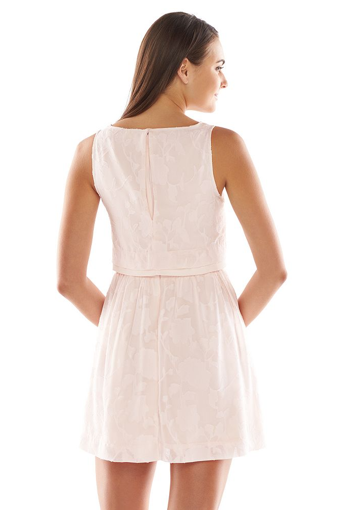 Vestido blanco en organza
