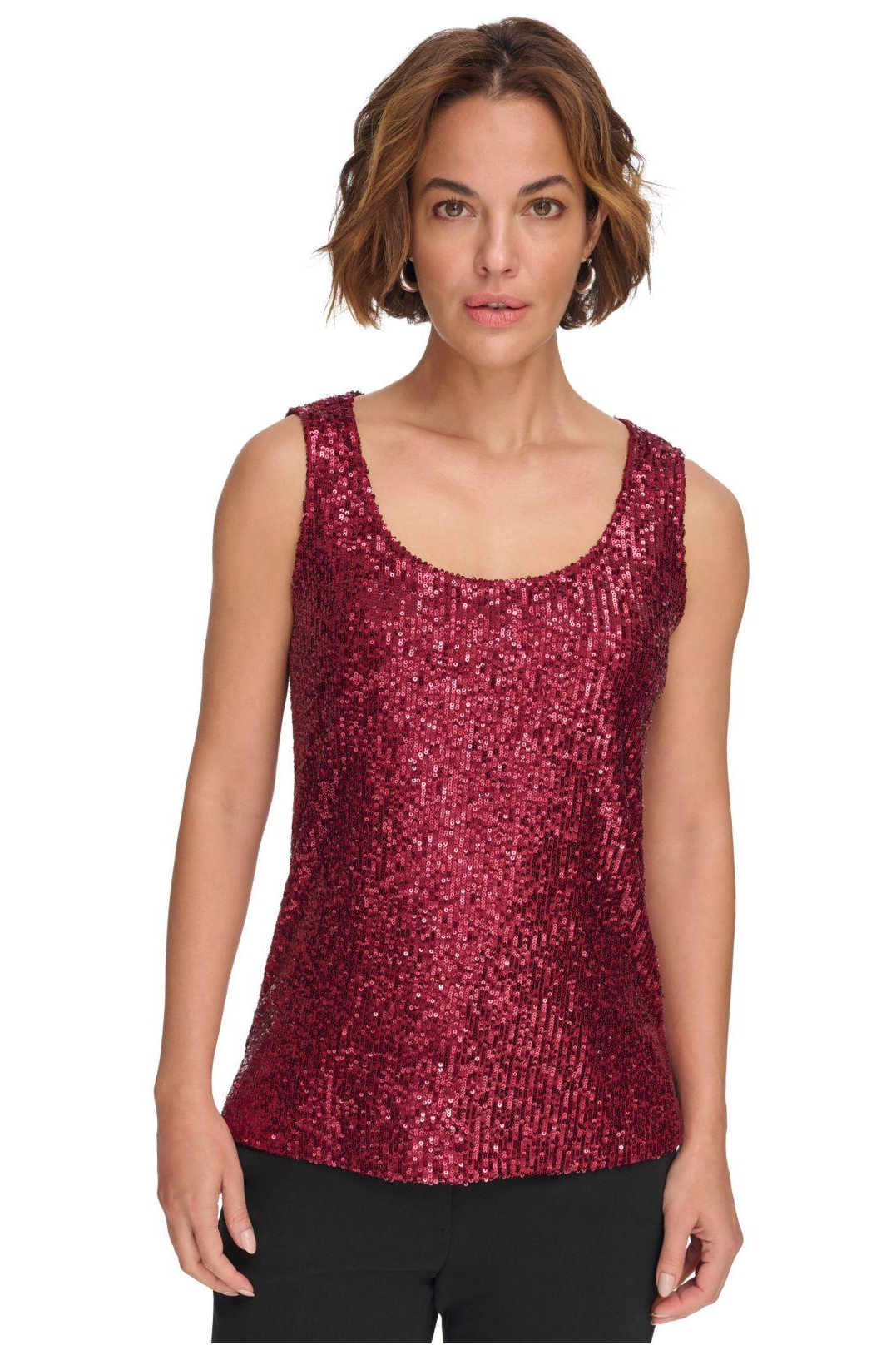 Blusa de lentejuelas roja