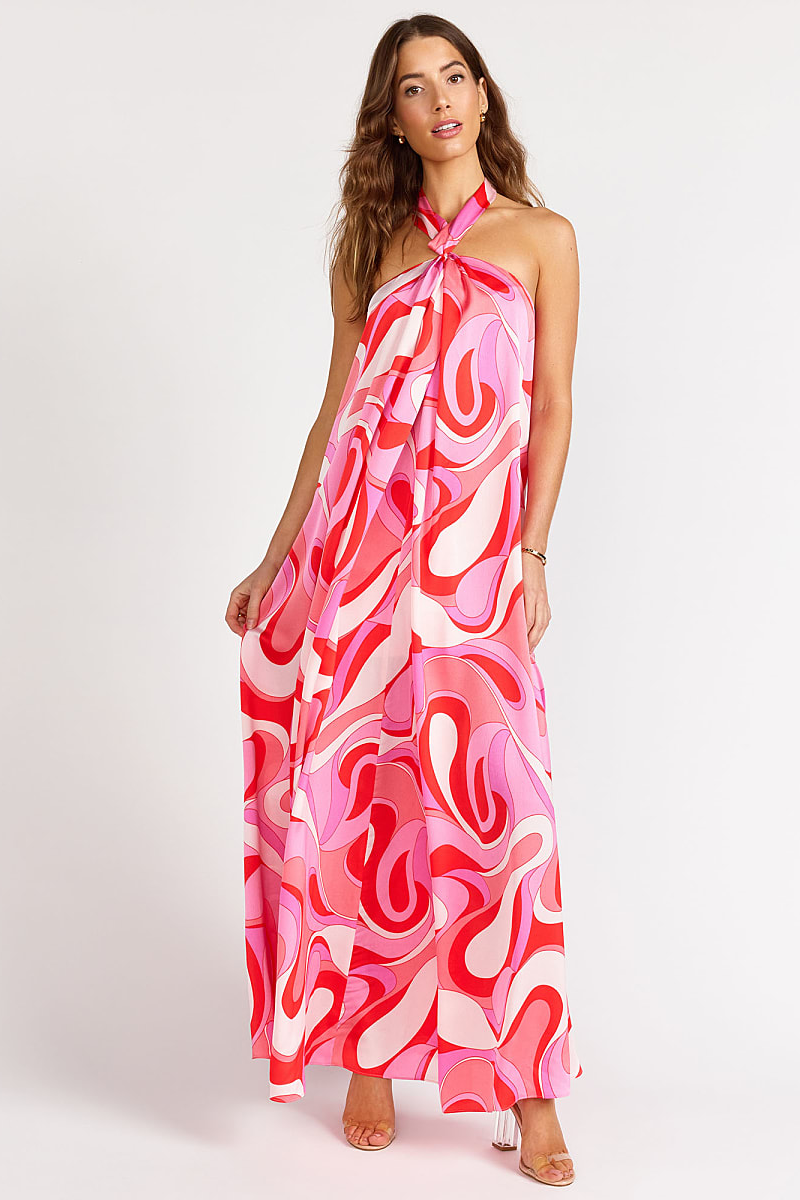 Vestido suelto estampado