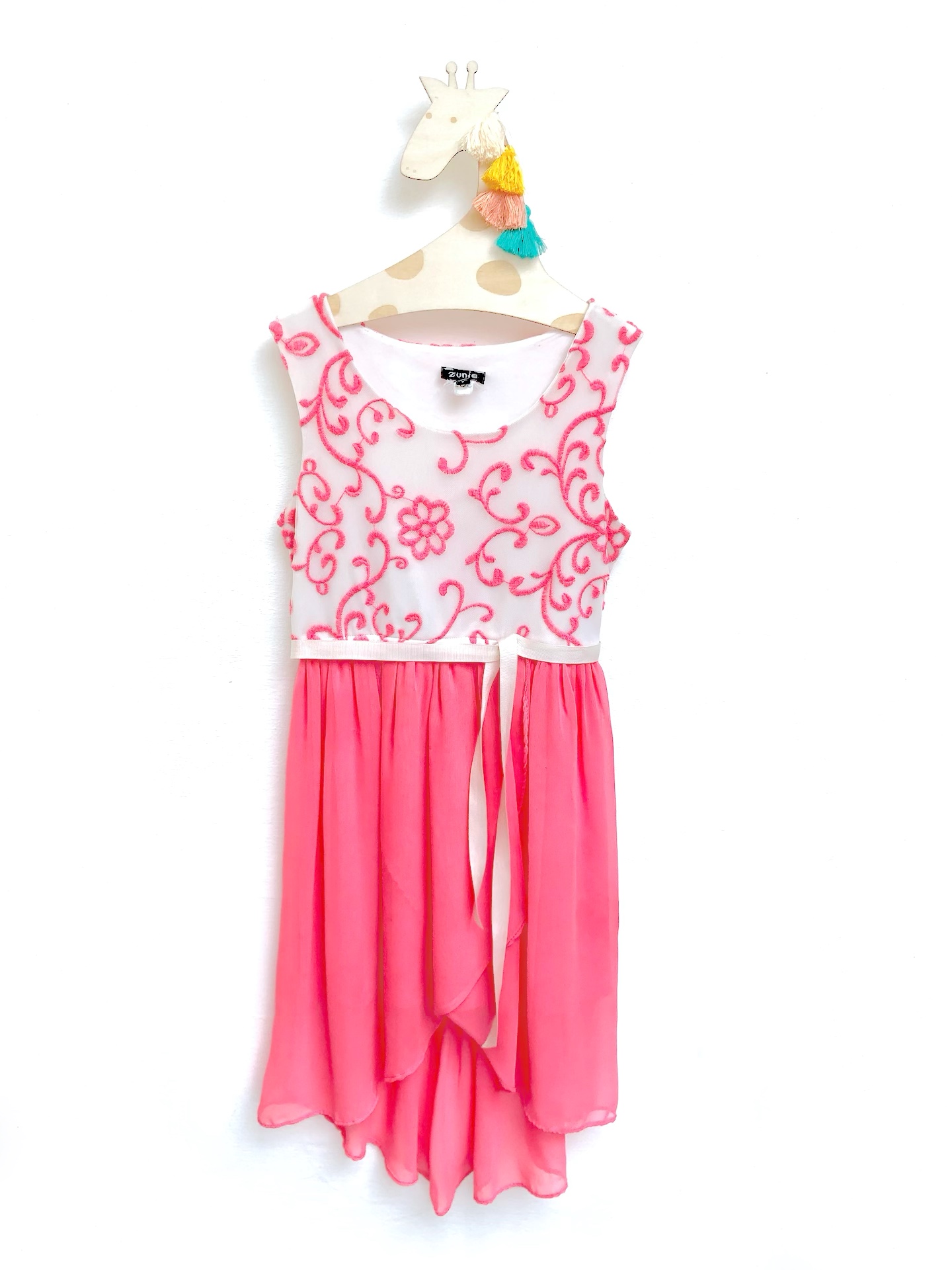 Vestido con top floreado