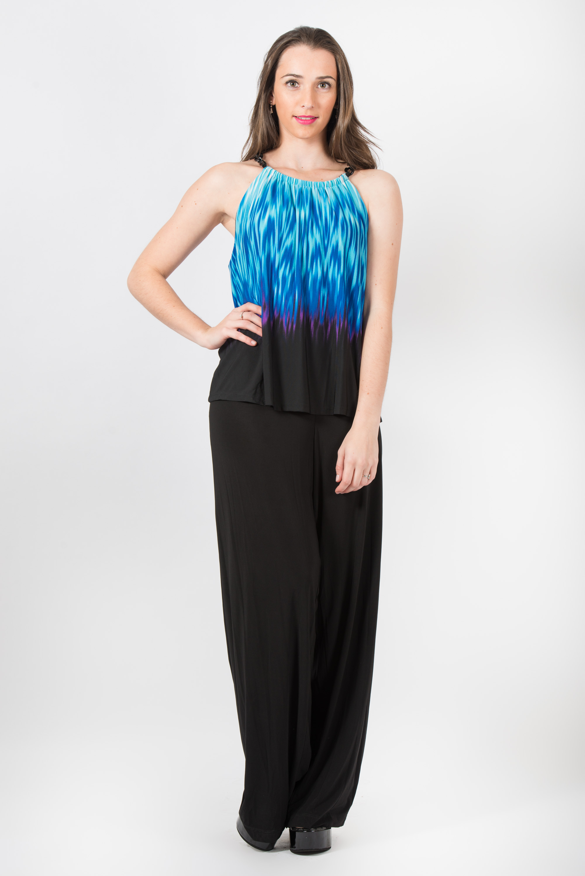 Enterito con top estampado y cadena