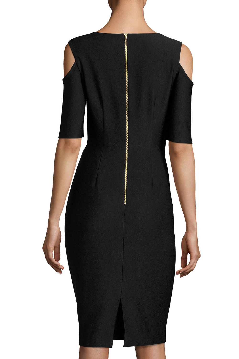 Vestido cold shoulder con manga corta
