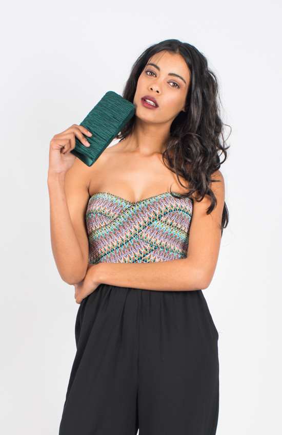 Enterito strapless con top de colores