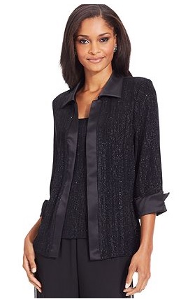 Blusa negra manga 3/4